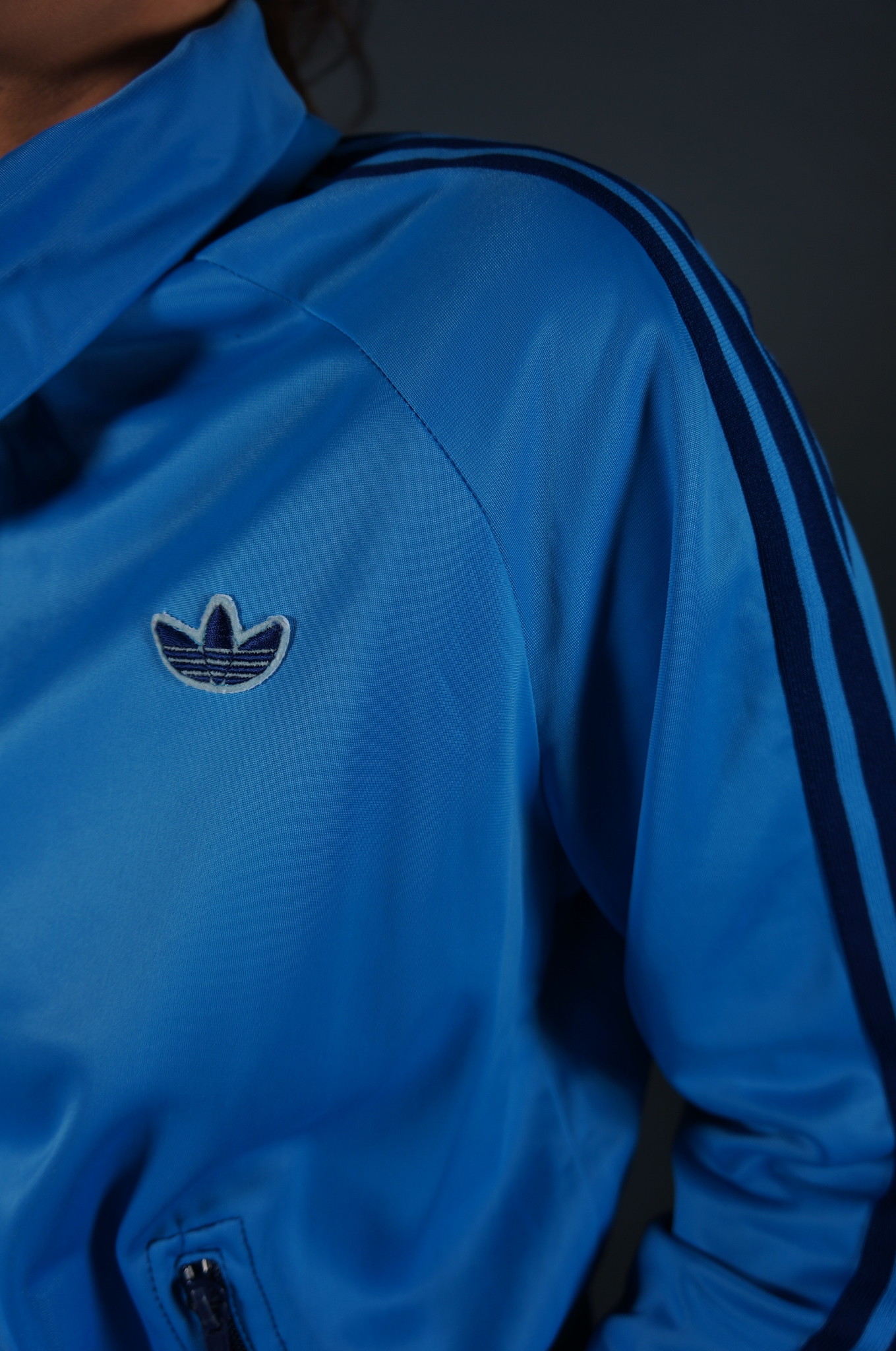 70er Adidas Trainingsjacke — Größe XS/S