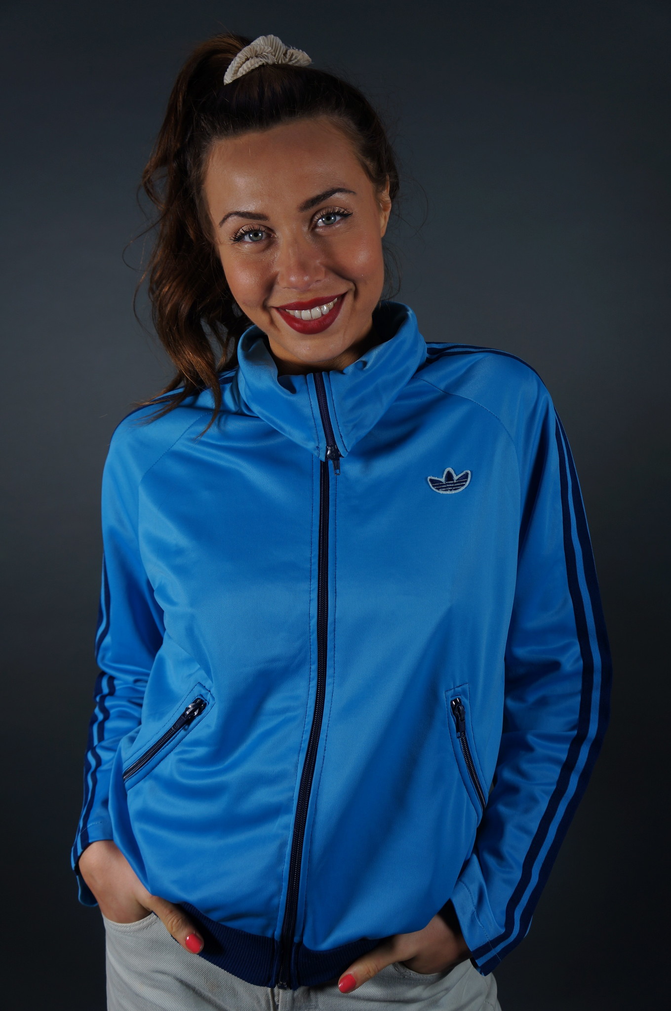 70er Adidas Trainingsjacke — Größe XS/S