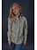 Cacharel Grey Flower Print Blouse — L