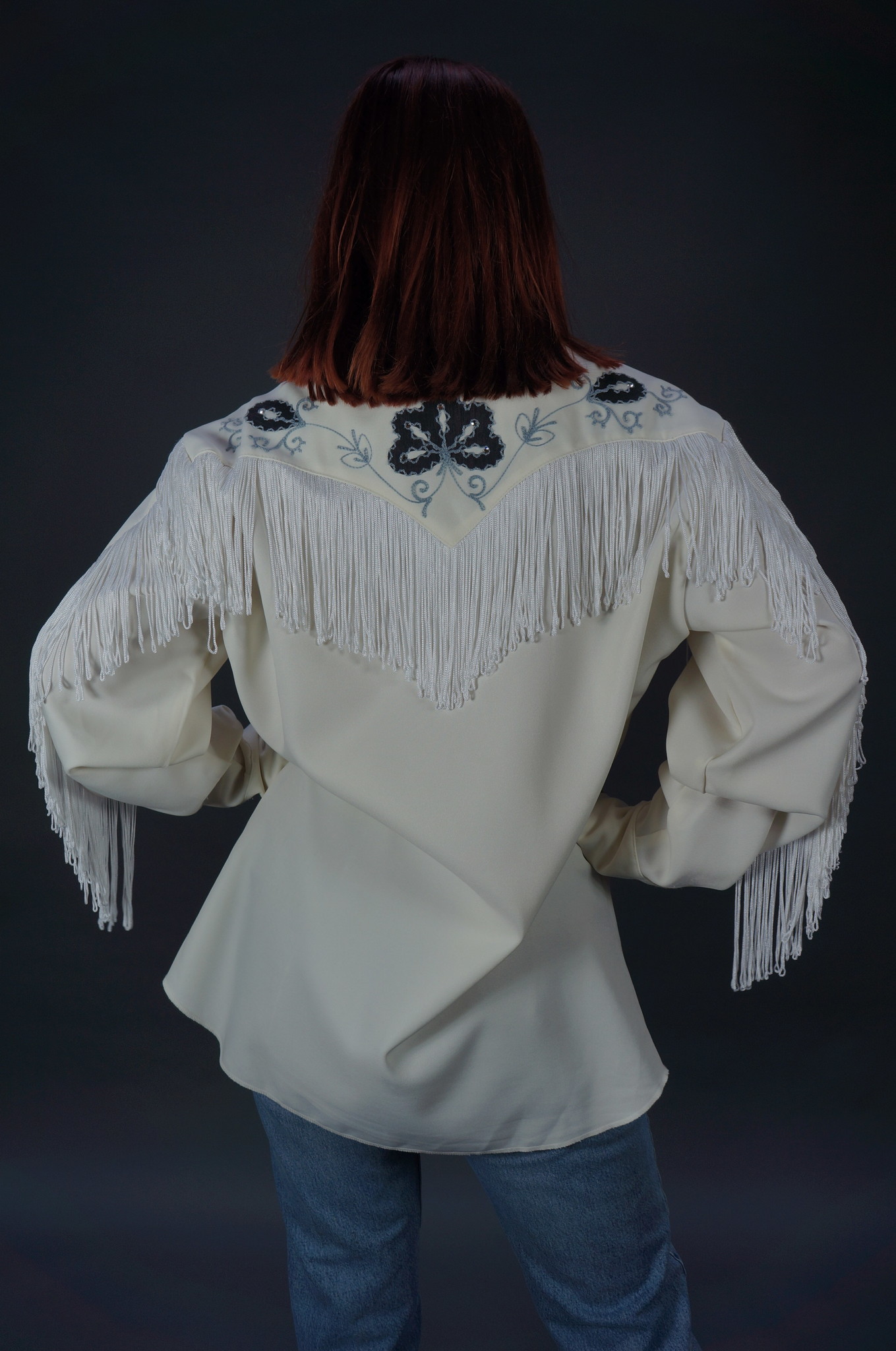 H Bar C California Ranchwear Fringe Shirt
