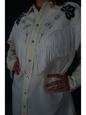 H Bar C California Ranchwear Fringe Shirt