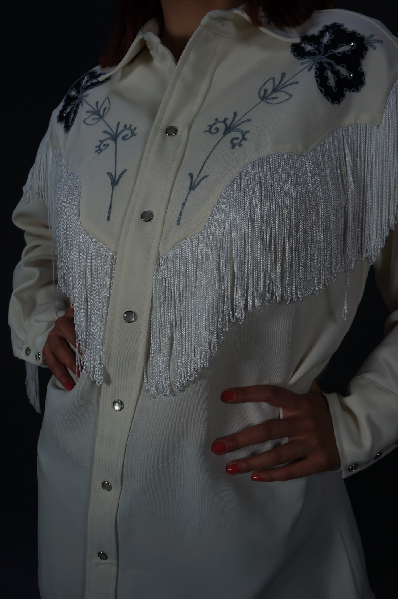 H Bar C California Ranchwear Fringe Shirt