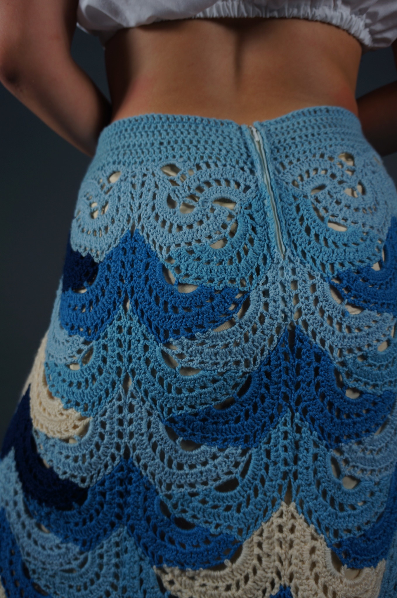 70s Crochet Maxi Skirt