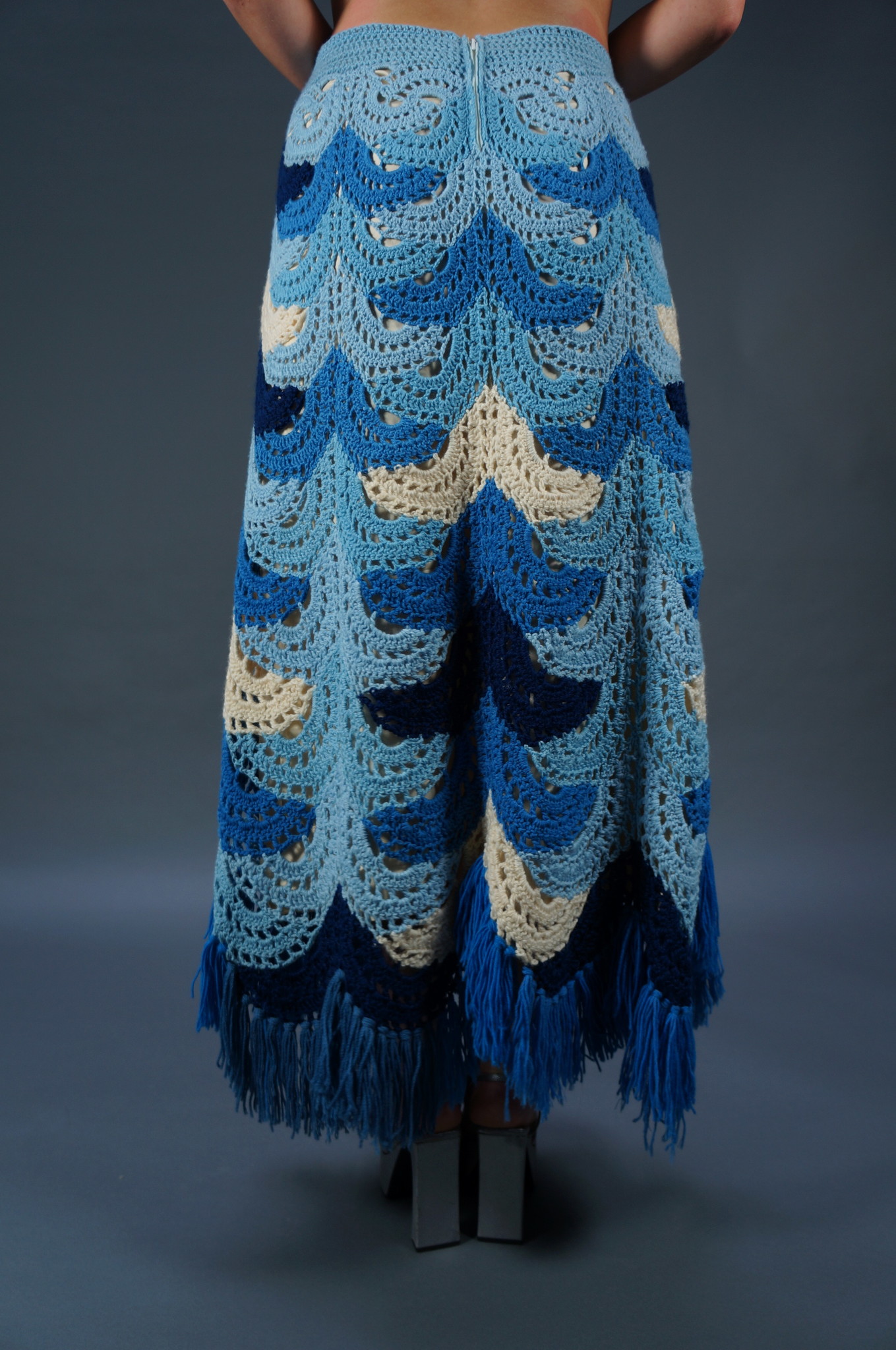70s Crochet Maxi Skirt