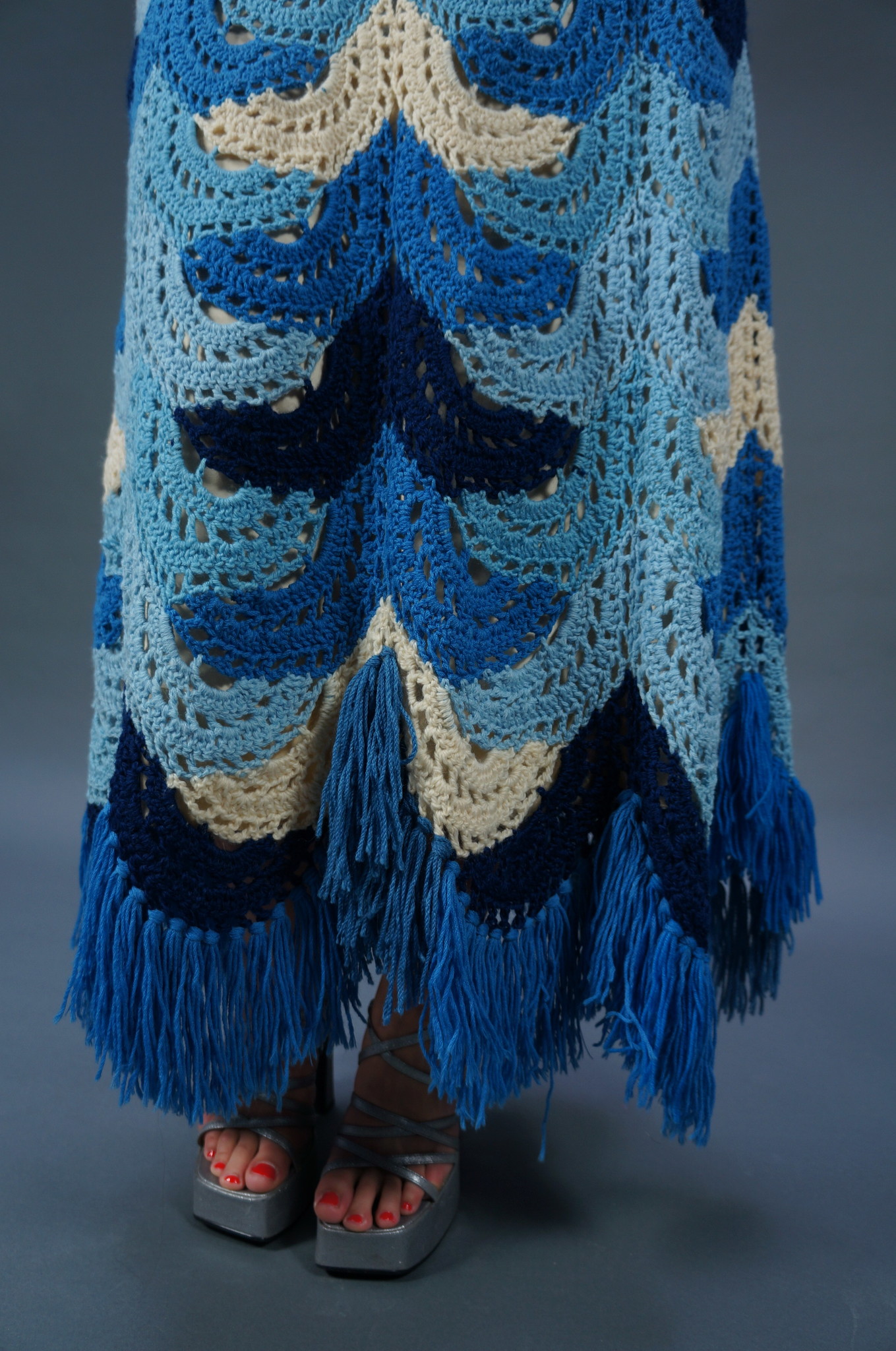 70s Crochet Maxi Skirt