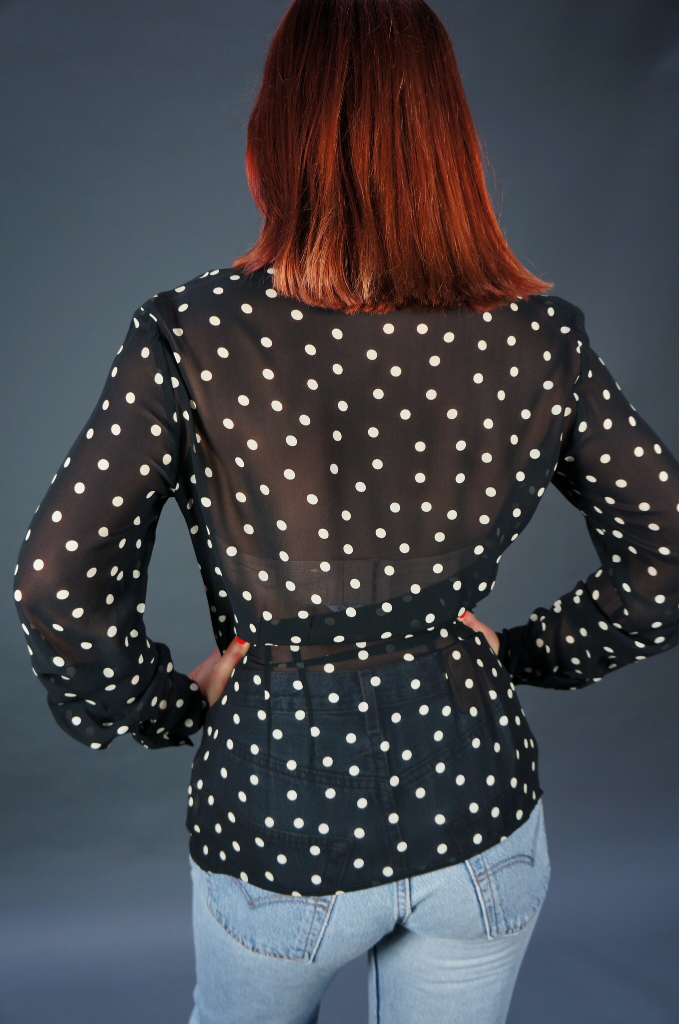 Cacharel Dot Blouse