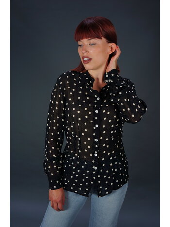 Cacharel Dot Blouse