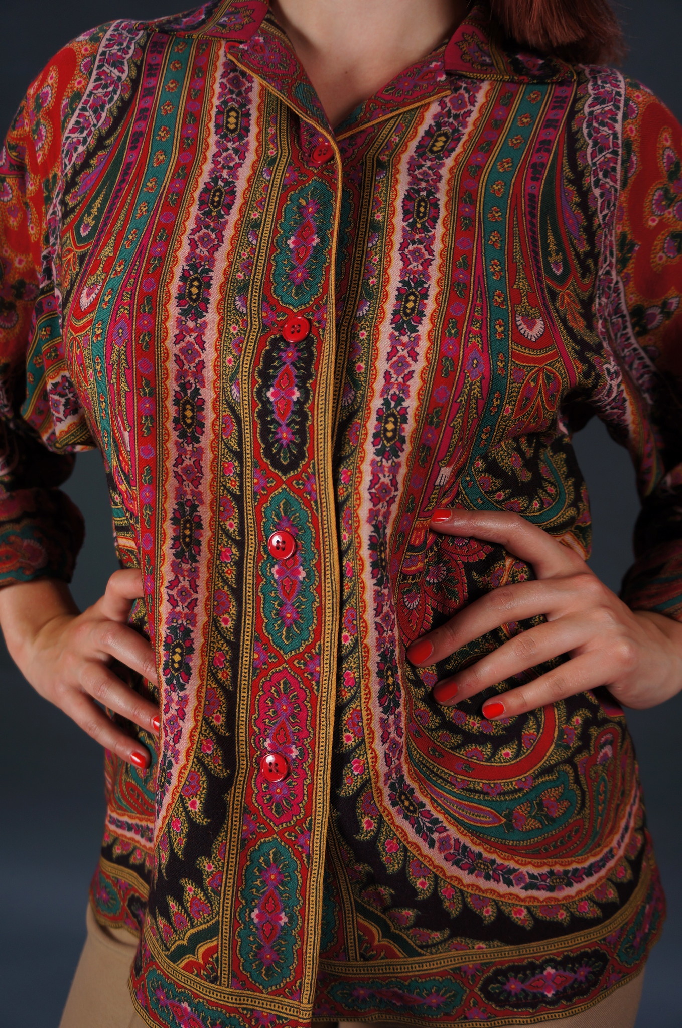Kenzo Paisley Print Blouse
