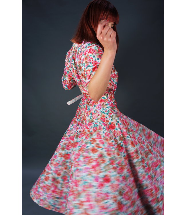 80s Flower Print Dress