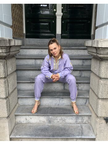 80s Lilac Adidas Suit