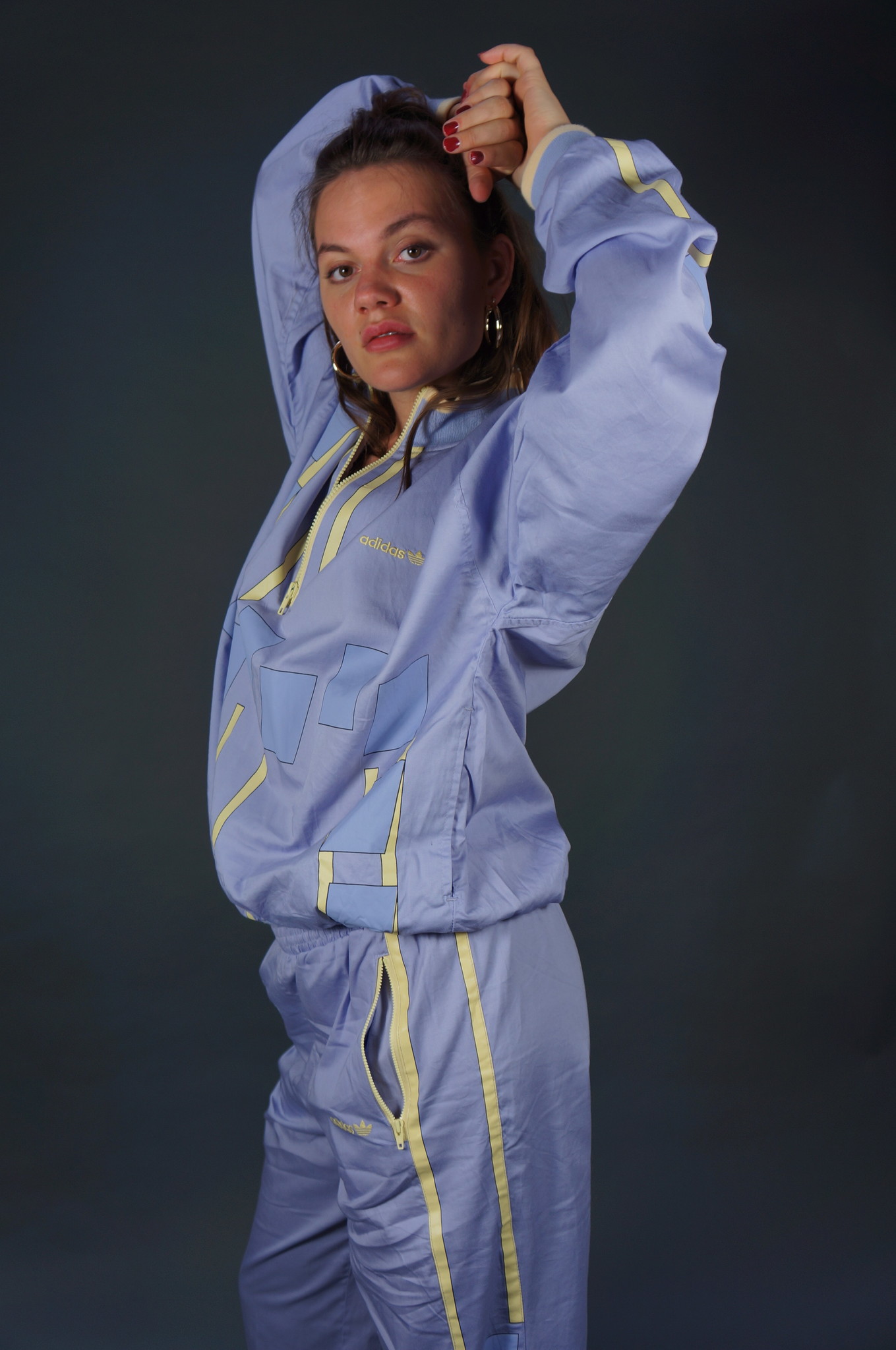 80s Lilac Adidas Suit
