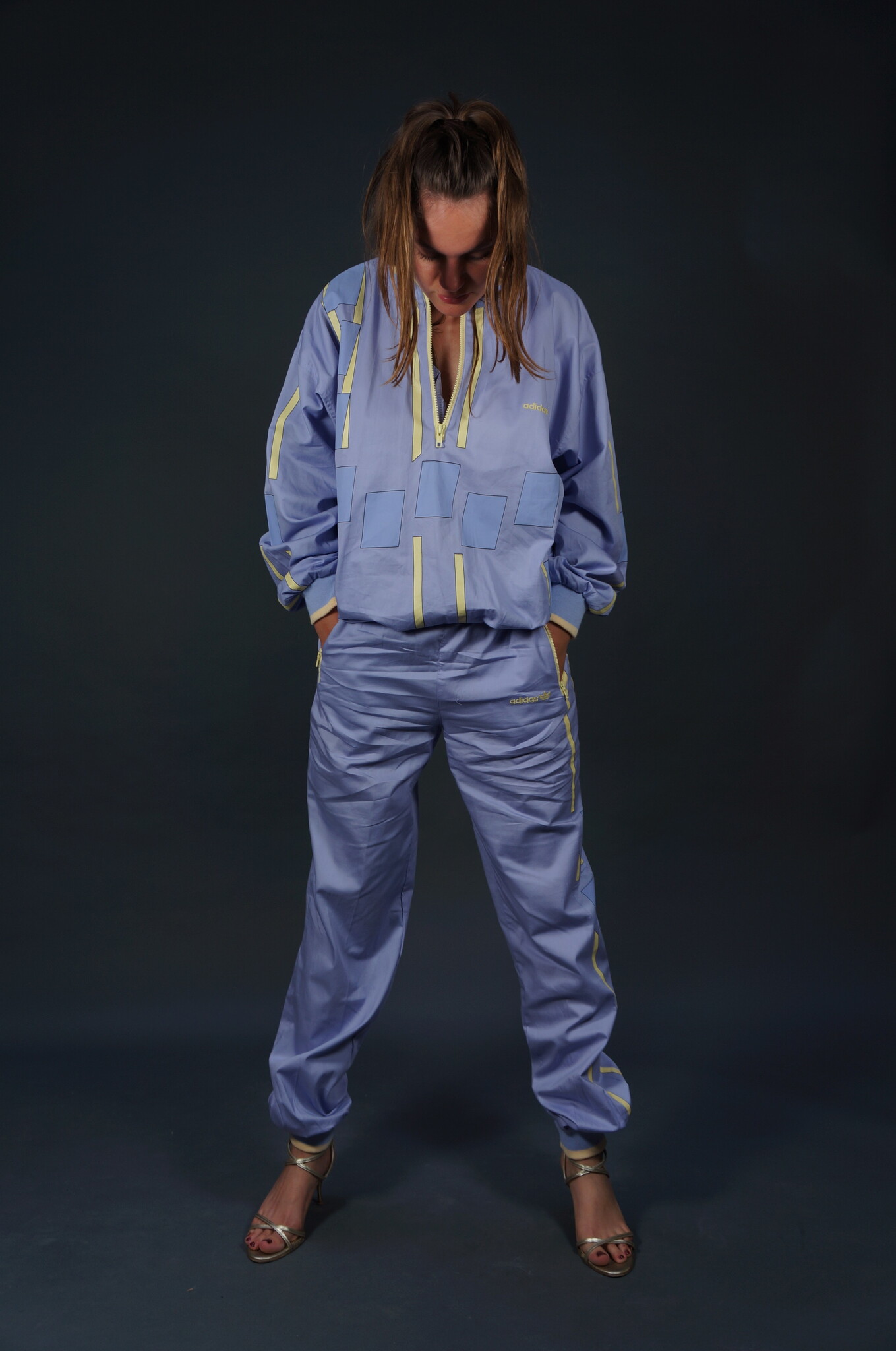 80s Lilac Adidas Suit