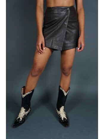 Yves Saint Laurent Leather Skirt