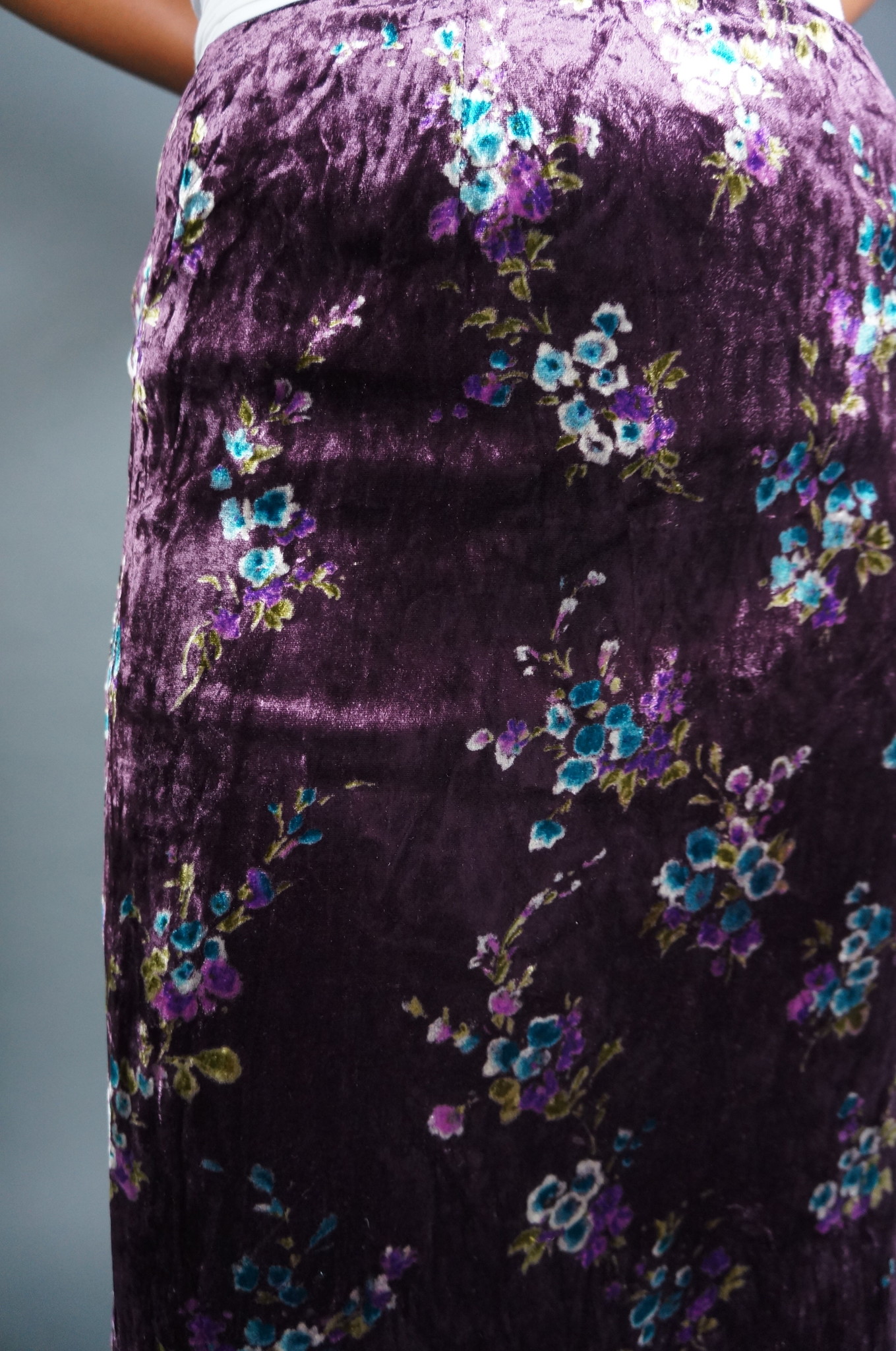 Cacharel Velvet Silk Skirt