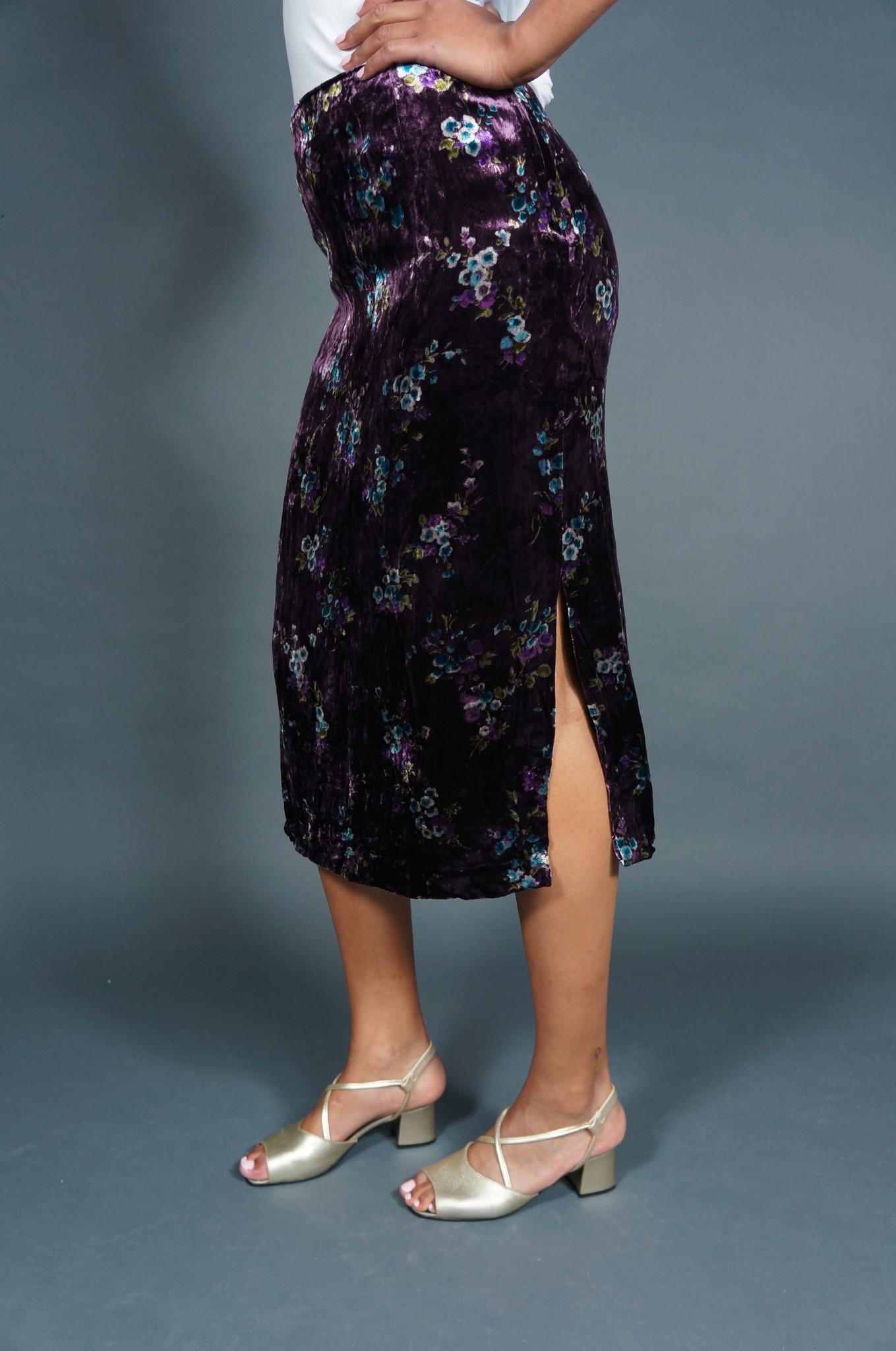 Cacharel Velvet Silk Skirt