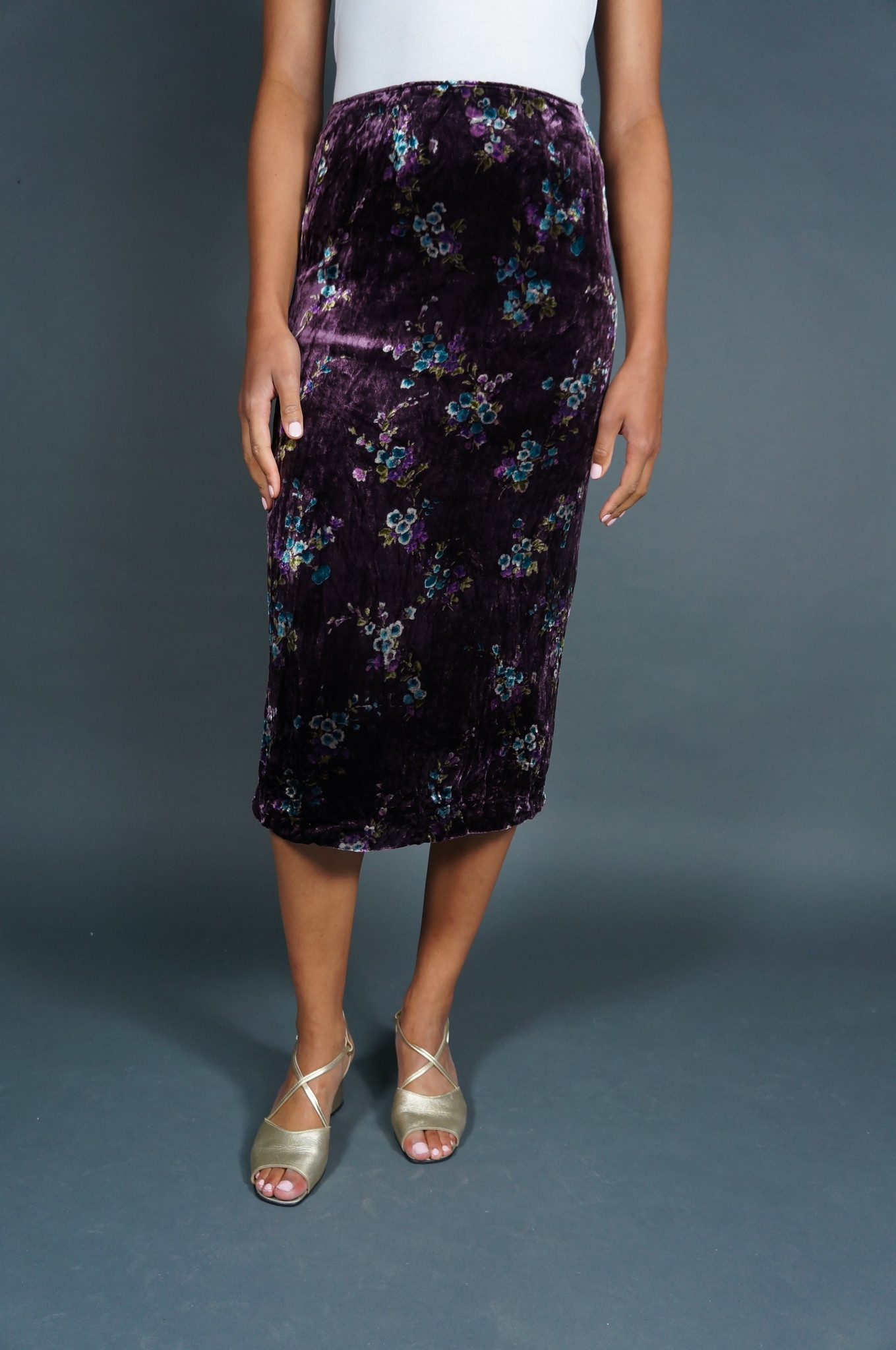 Cacharel Velvet Silk Skirt