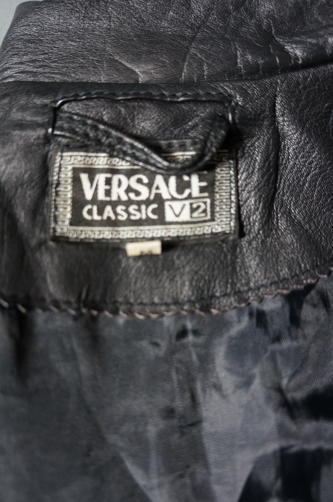 Versace Leather Coat