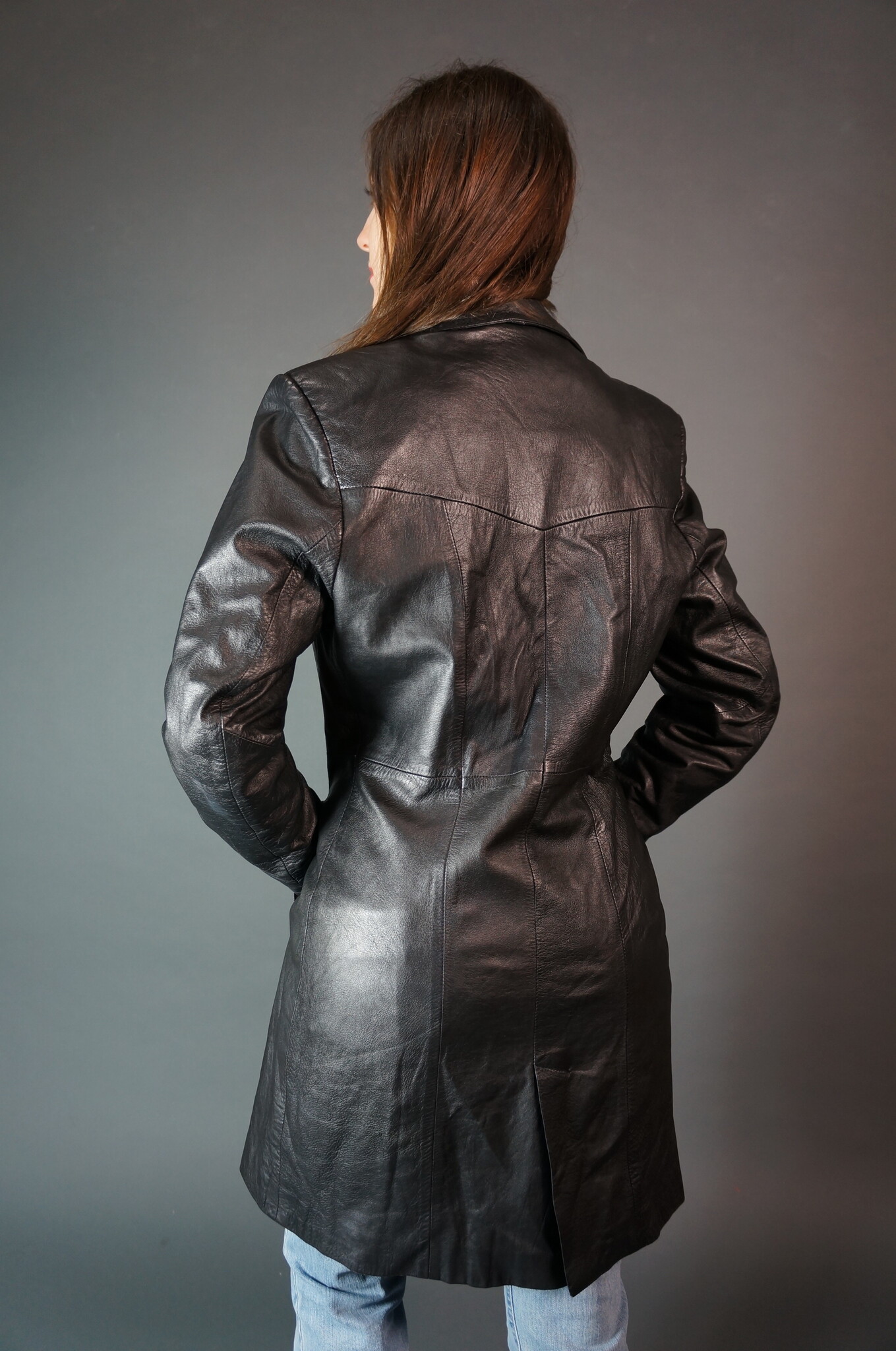 Versace Leather Coat