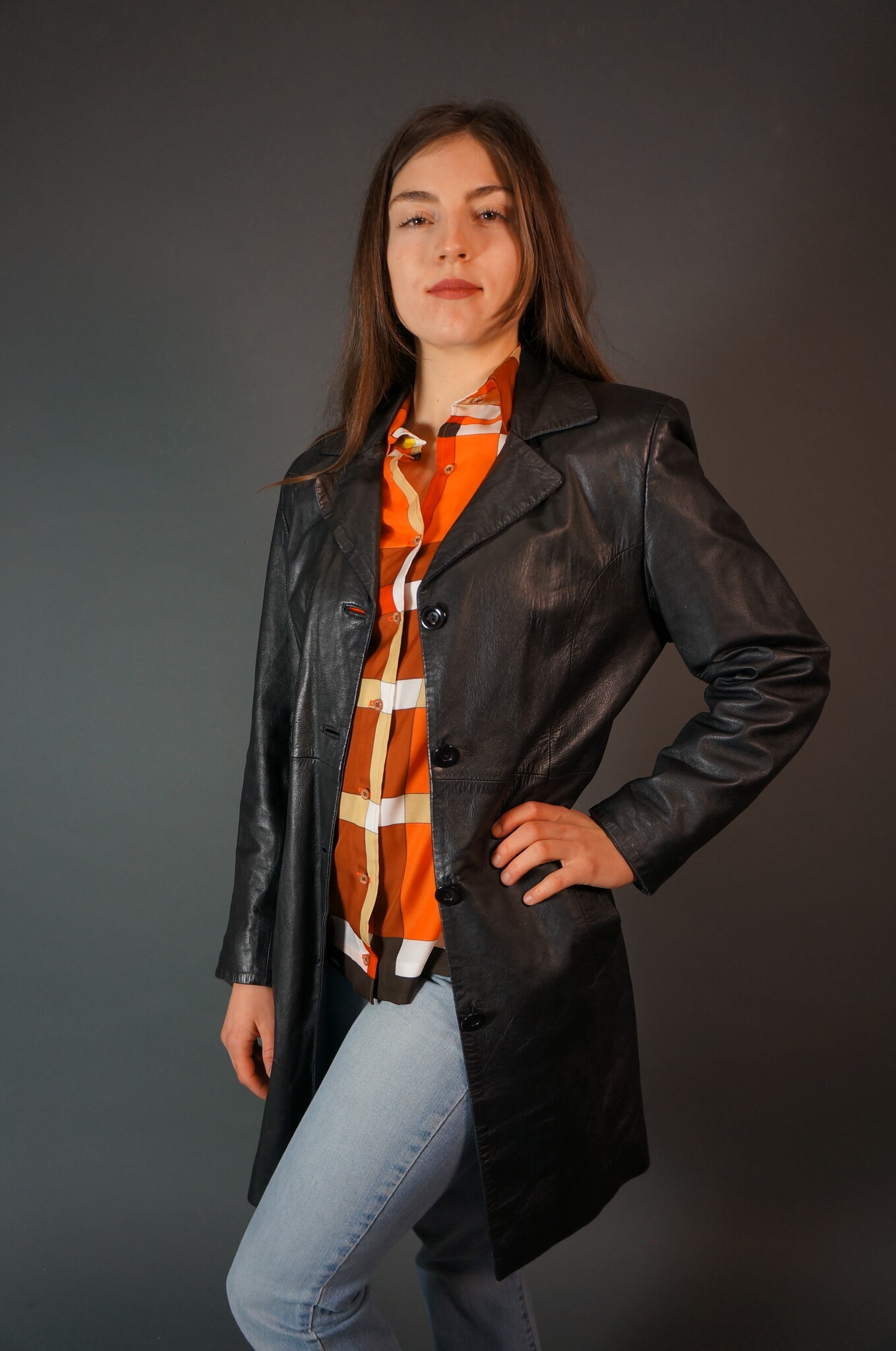 Versace Leather Coat