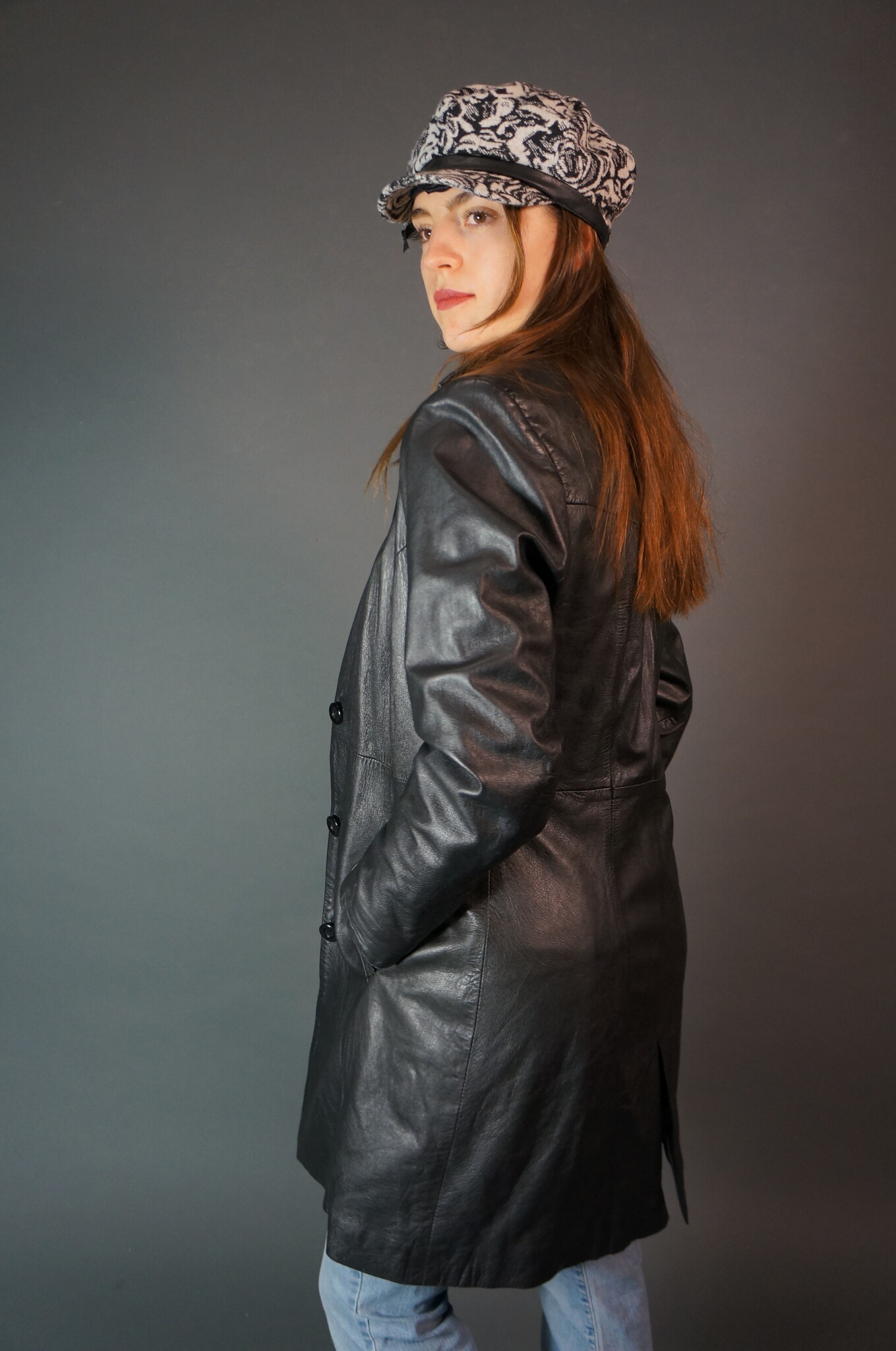 Versace Leather Coat