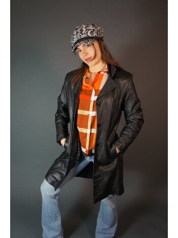 Versace Leather Coat