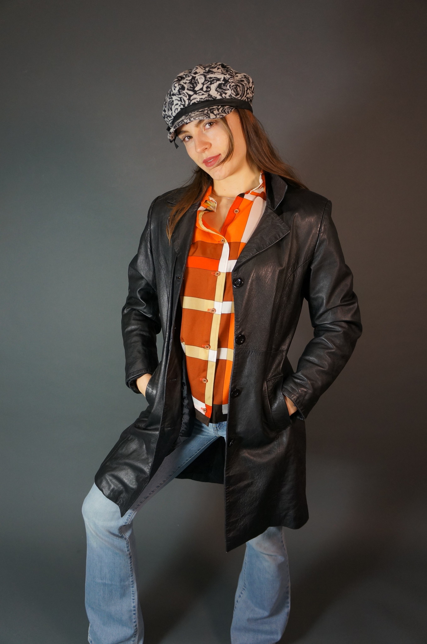 Versace Leather Coat