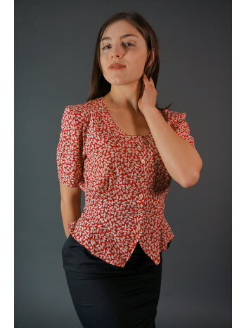 Cacharel Print Blouse