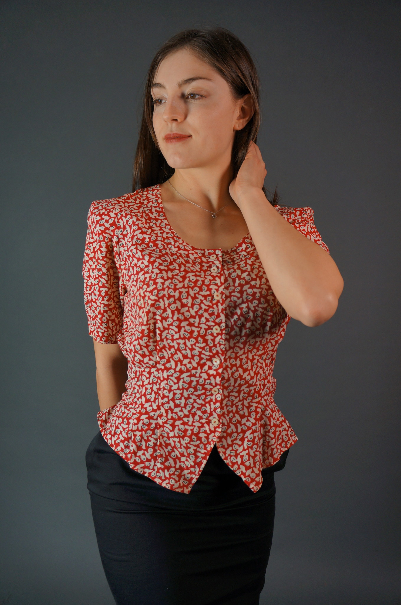 Cacharel Print Blouse