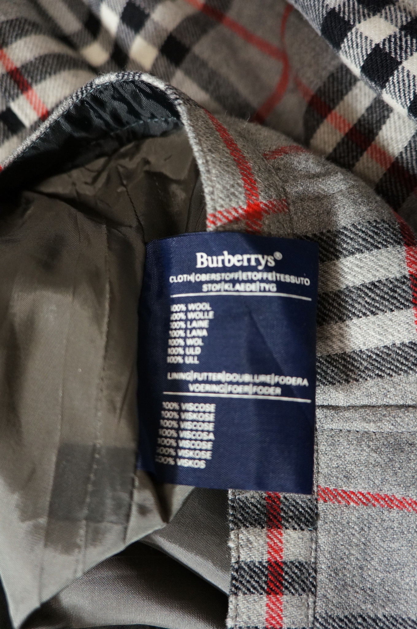 Burberrys Plaid Wool Skirt