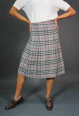Burberrys Plaid Wool Skirt