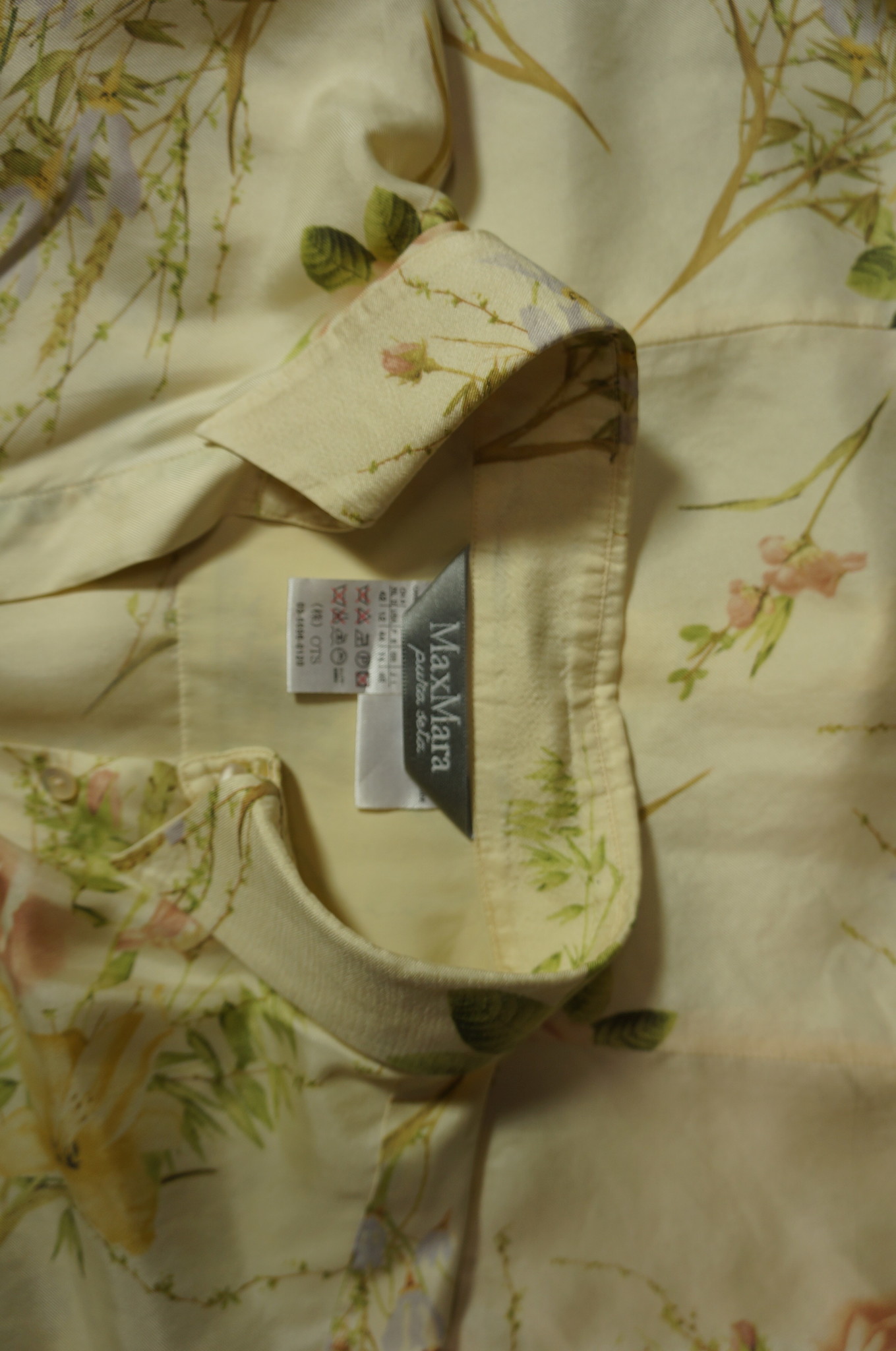 MaxMara Silk Flower Blouse