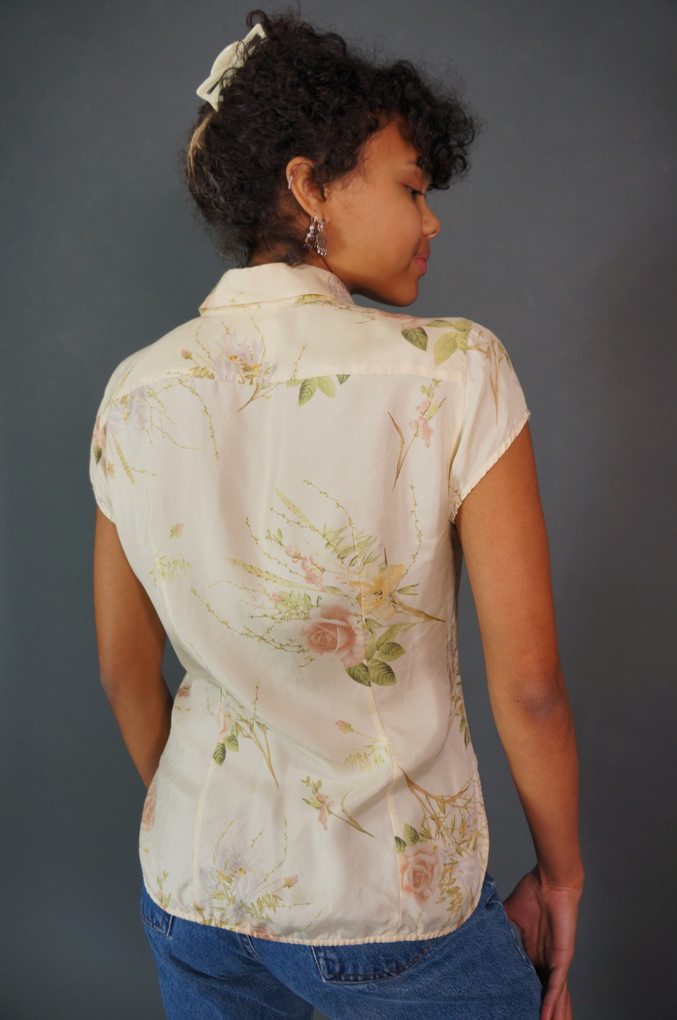 MaxMara Silk Flower Blouse