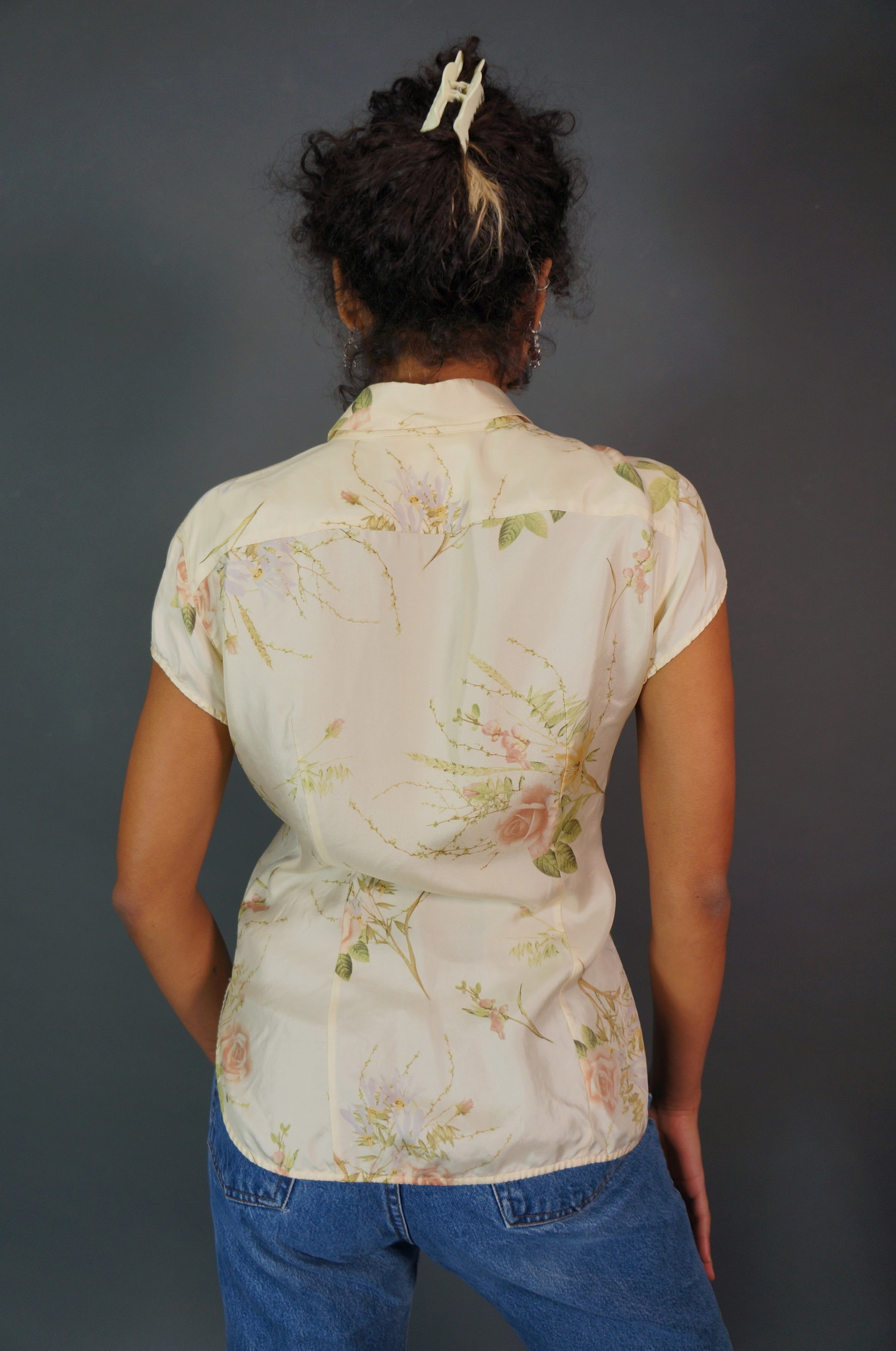 MaxMara Silk Flower Blouse