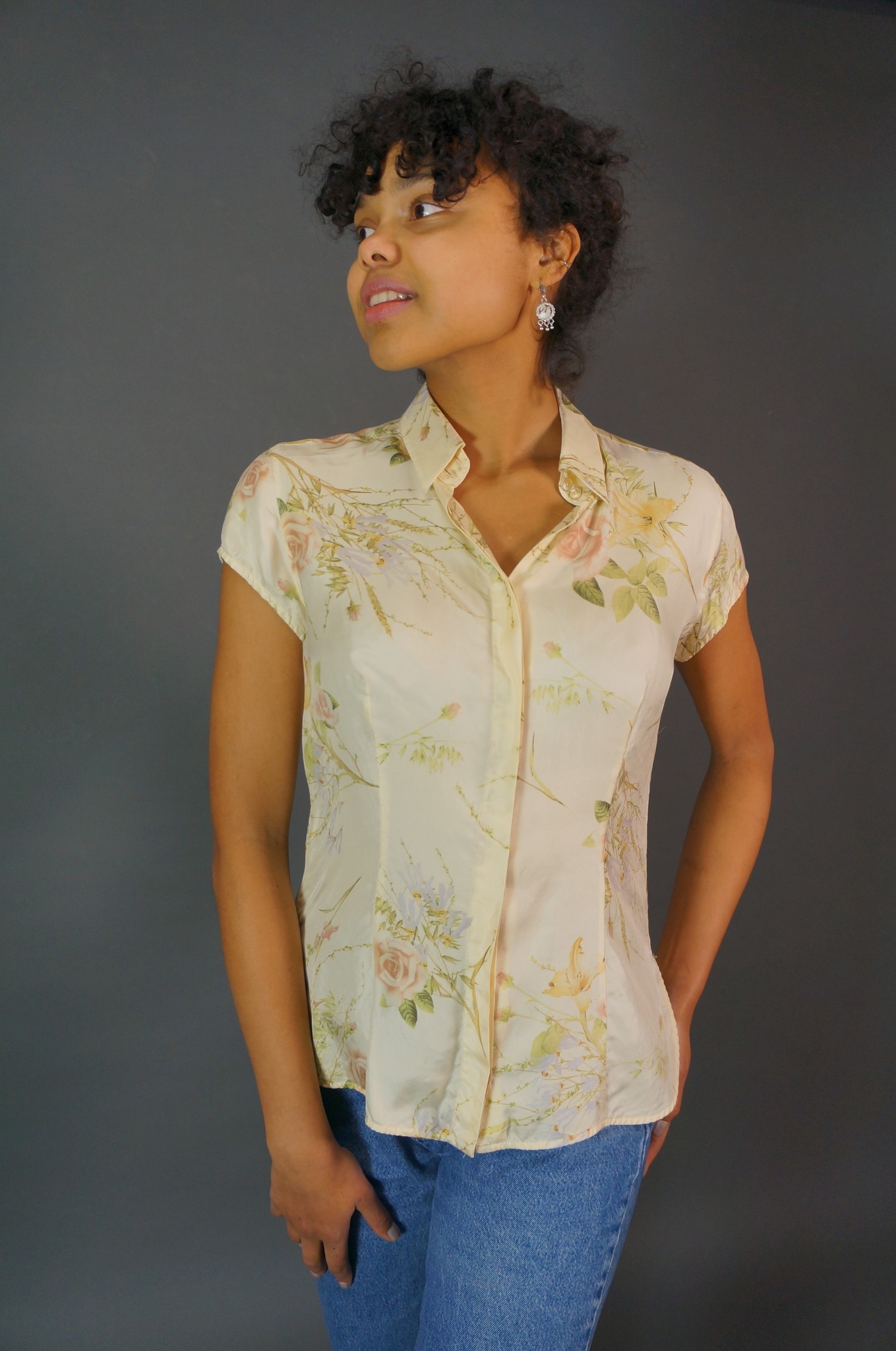 MaxMara Silk Flower Blouse