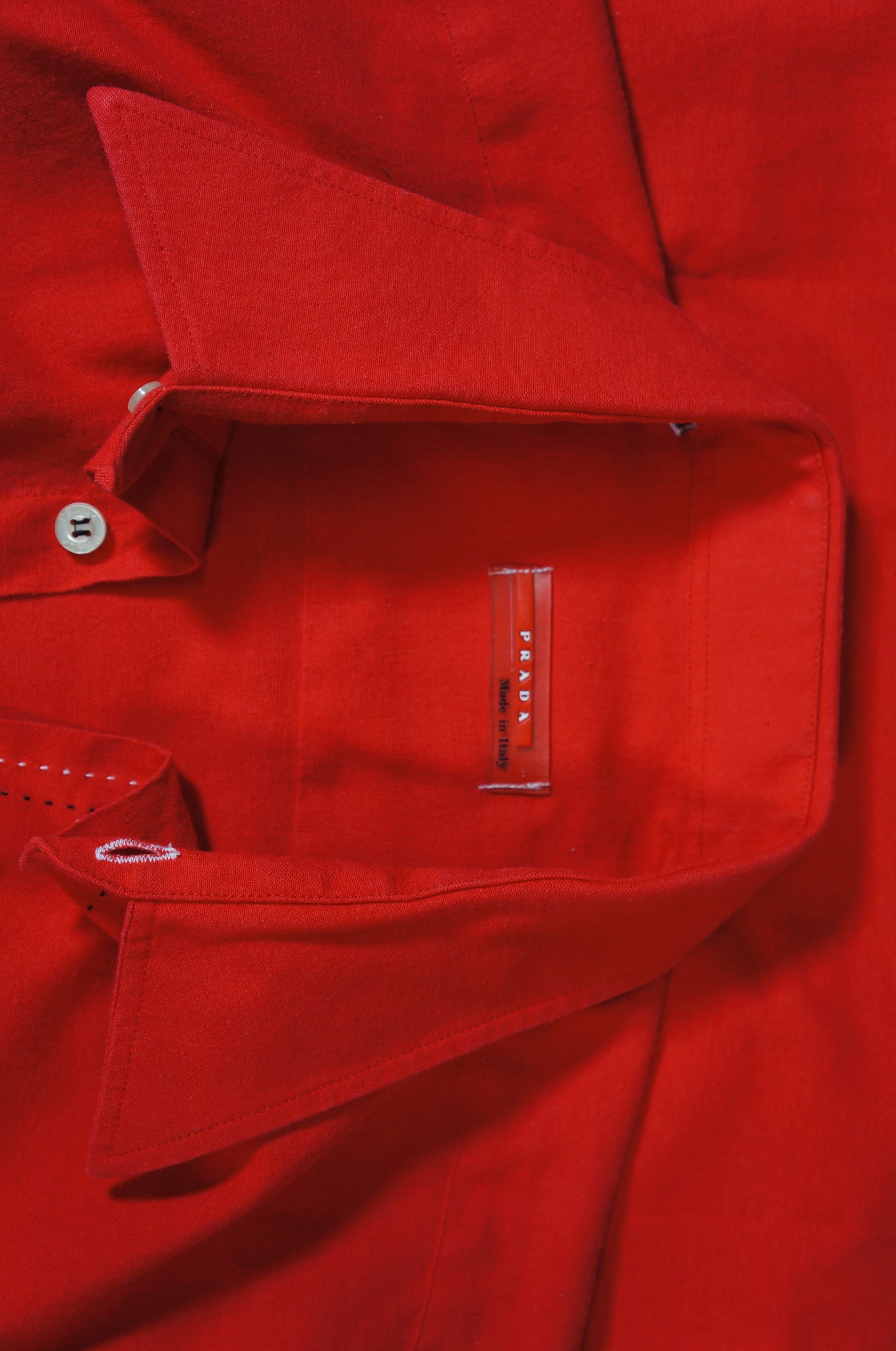 Prada Red Blouse