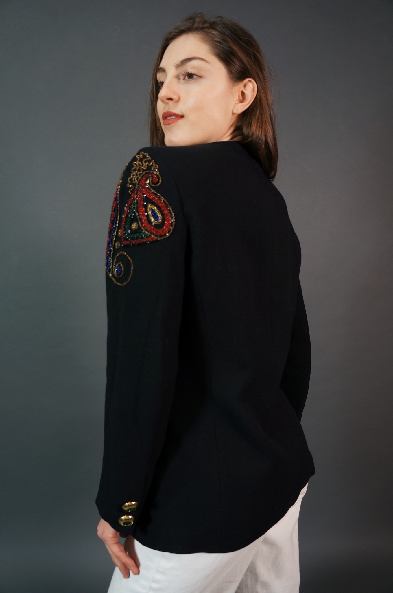 Embroidered 80's Blazer