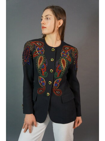 Embroidered 80's Blazer