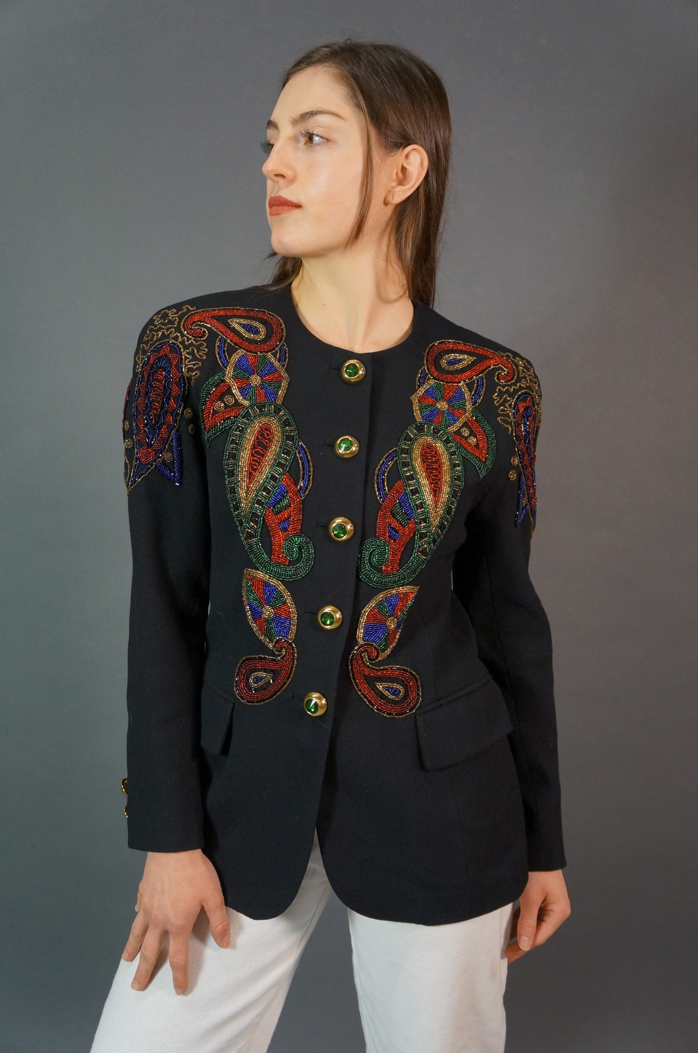 Embroidered 80's Blazer