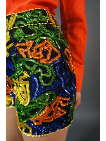 Sequin 90's Mini Shorts