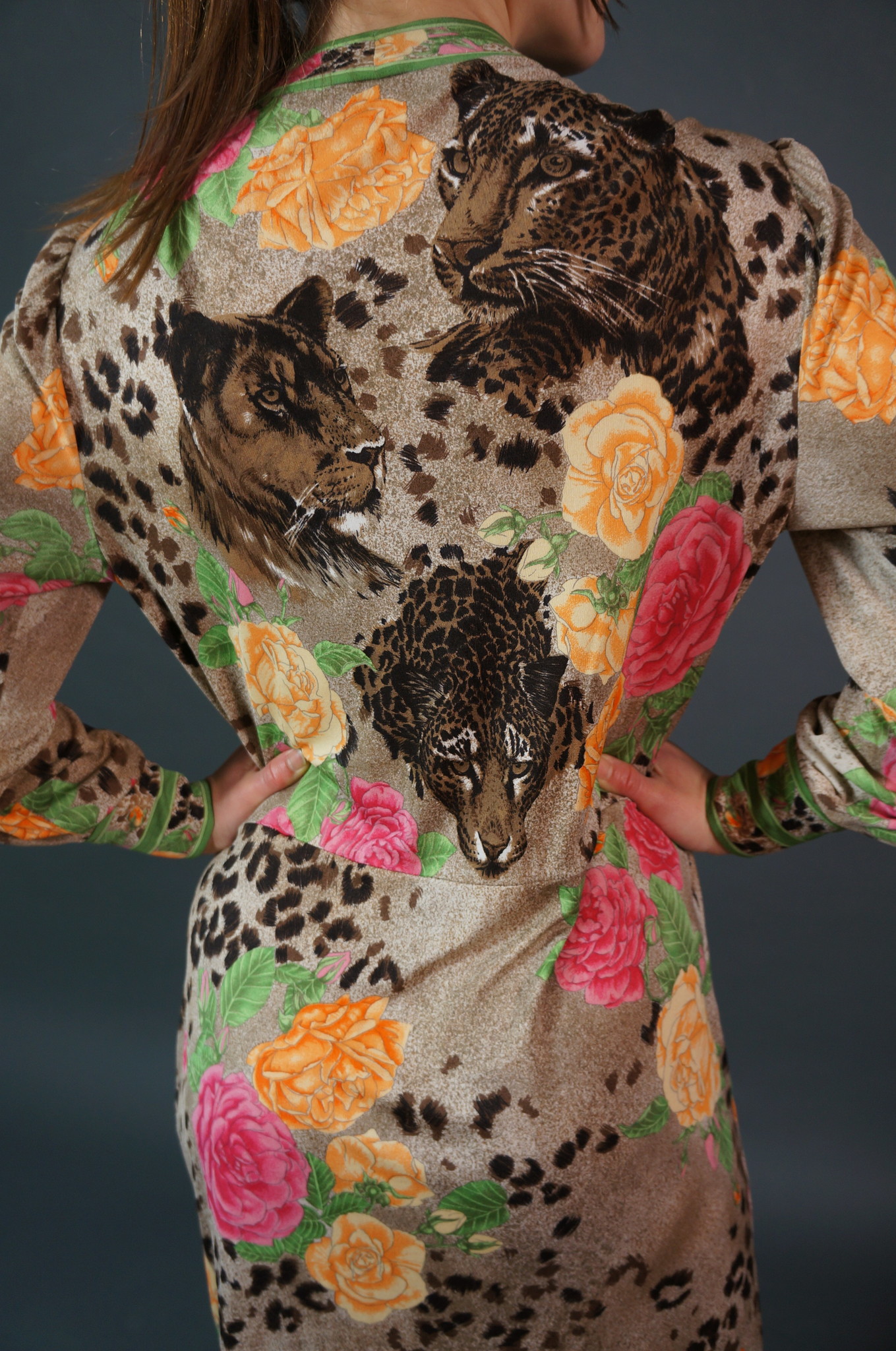 Printed Wrap Midi dress
