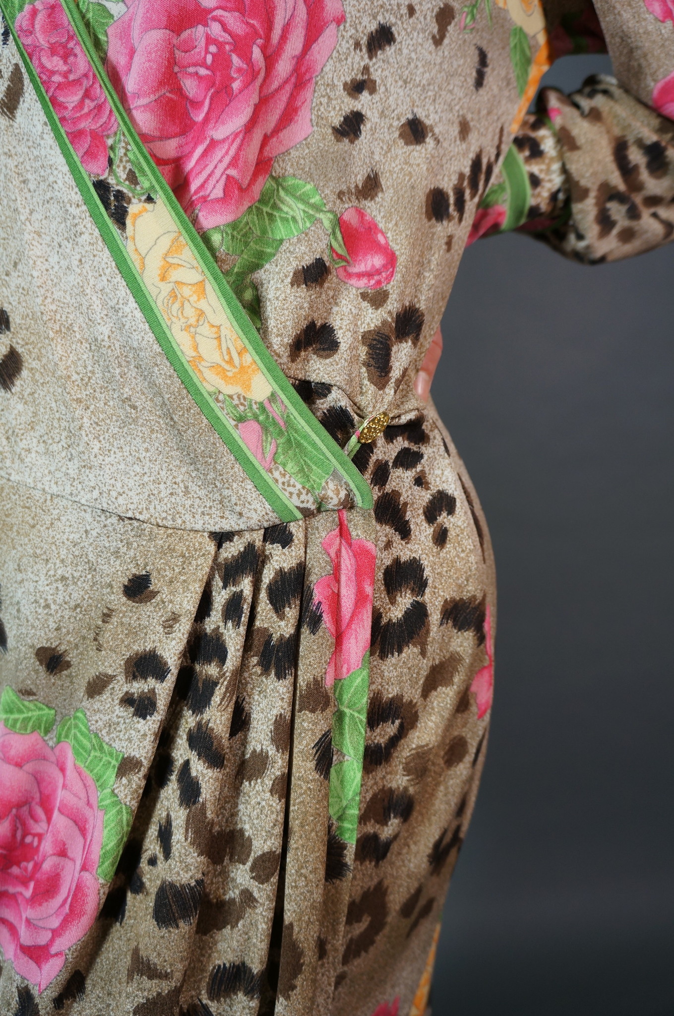 Printed Wrap Midi dress