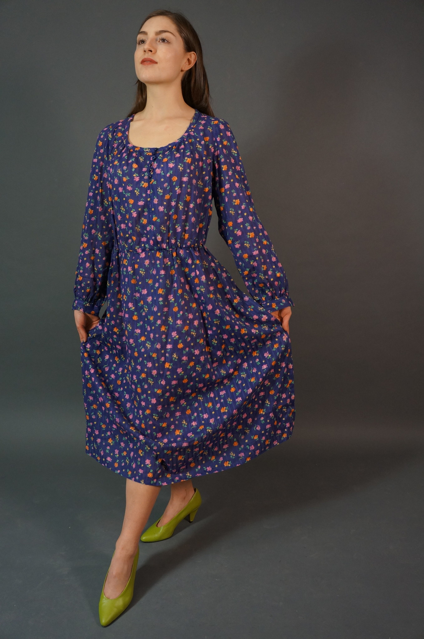 Flowy Floral Midi Dress