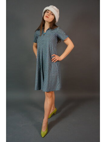 70s Floral Midi Dress Emilia