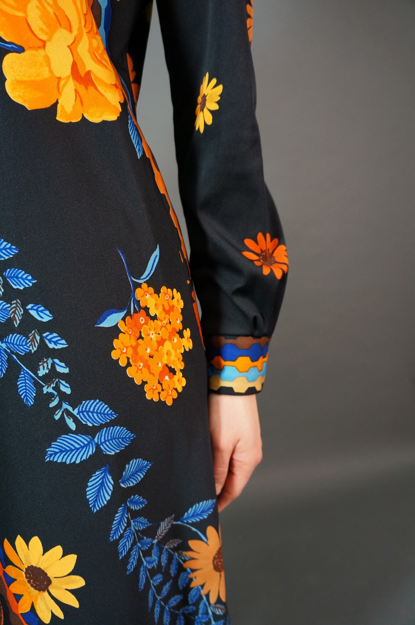60s Floral Flowy Stevie Dress