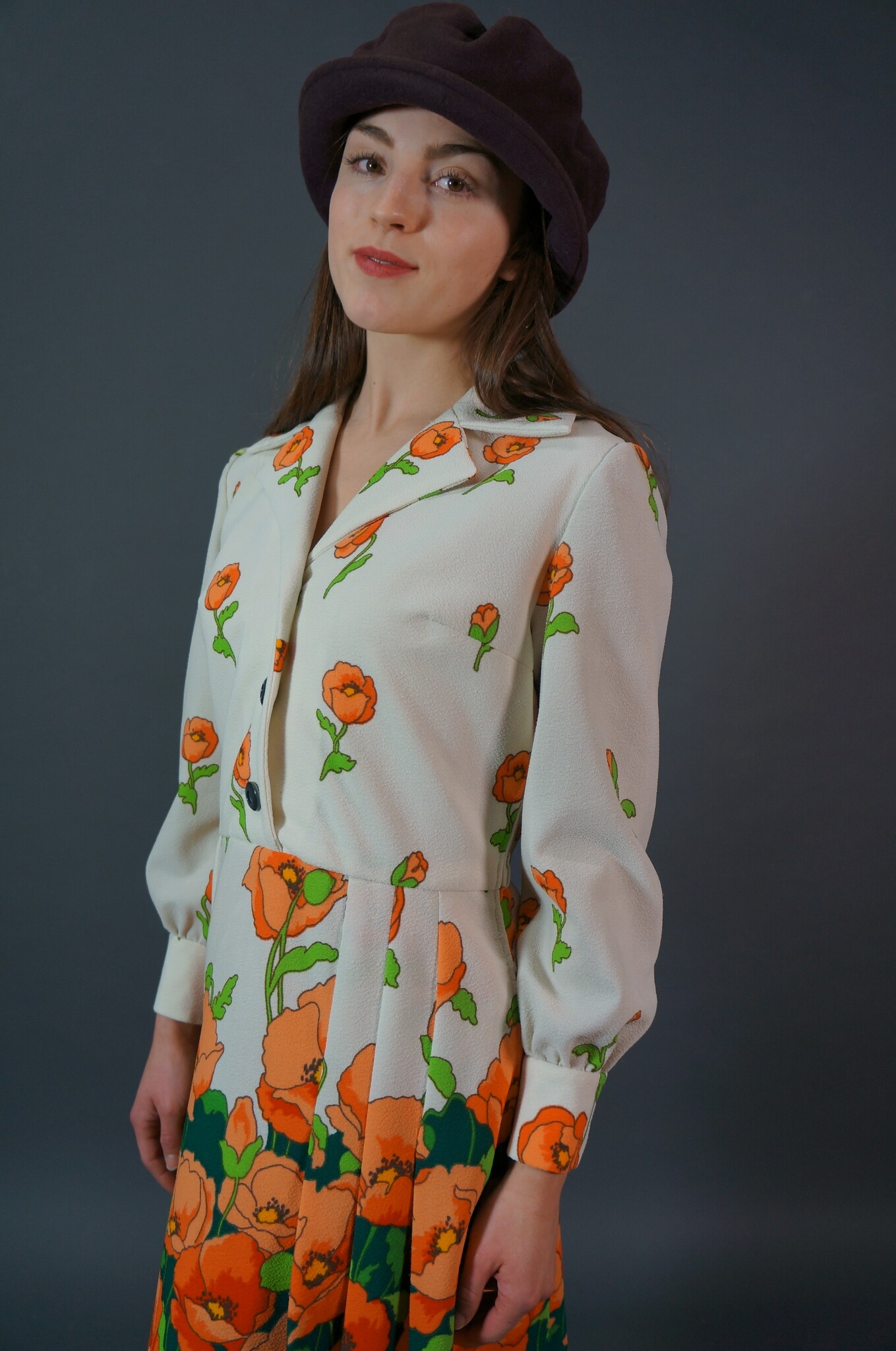 60s Poppy Midi Dress