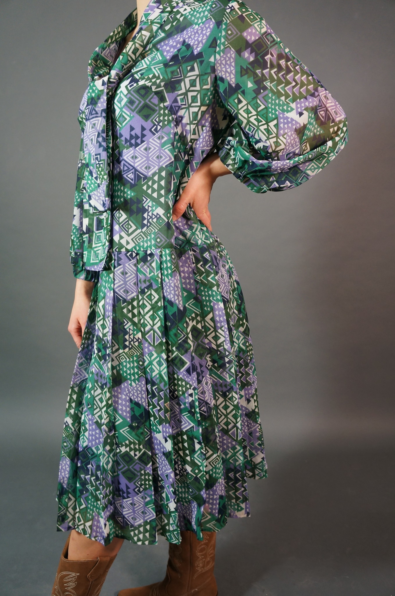 70s Trixie Printed Midi Dress