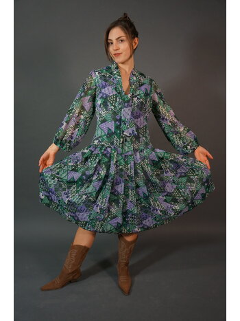 70s Trixie Printed Midi Dress