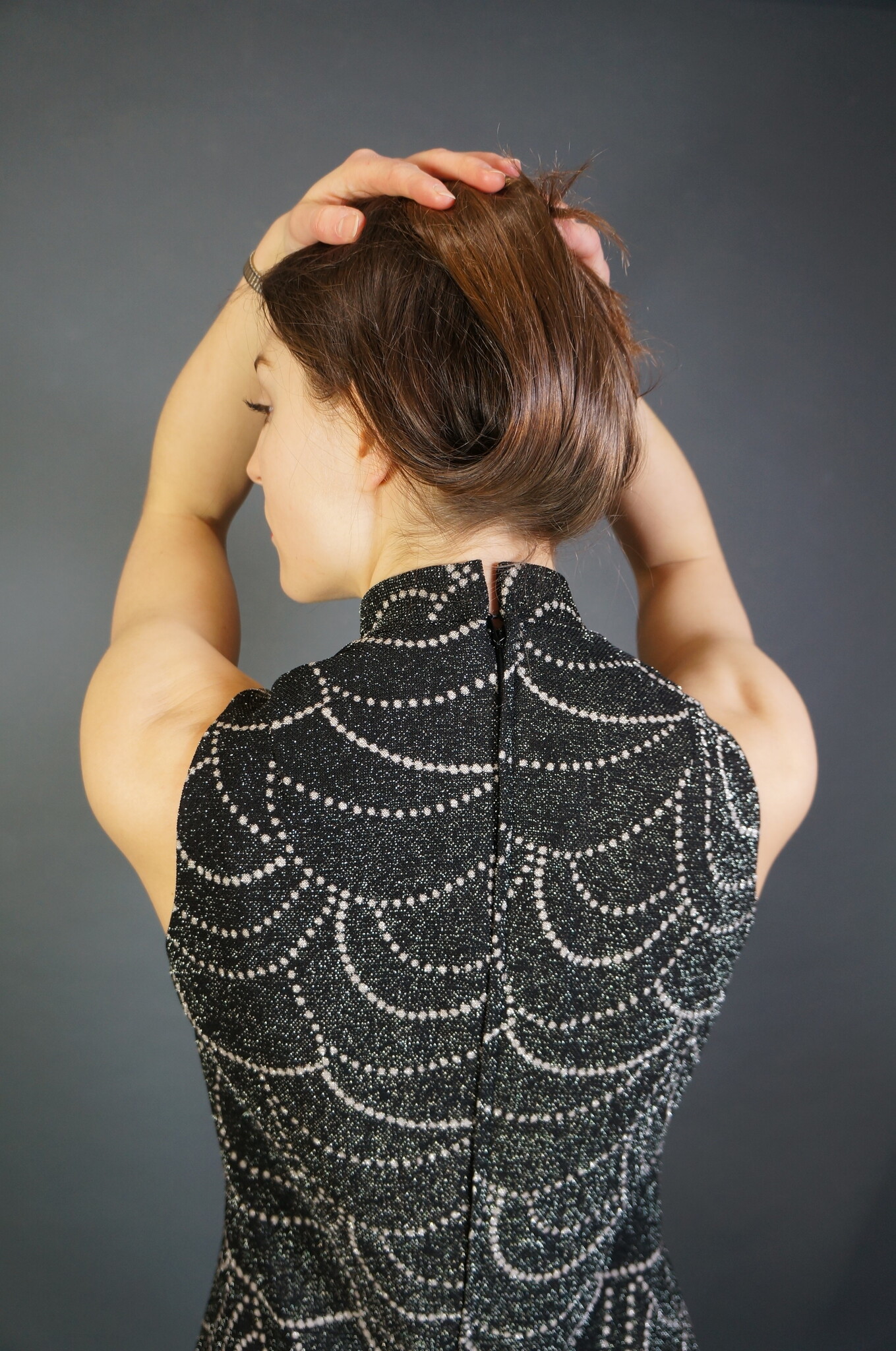 70s Maxi Glitter Dress Jolene