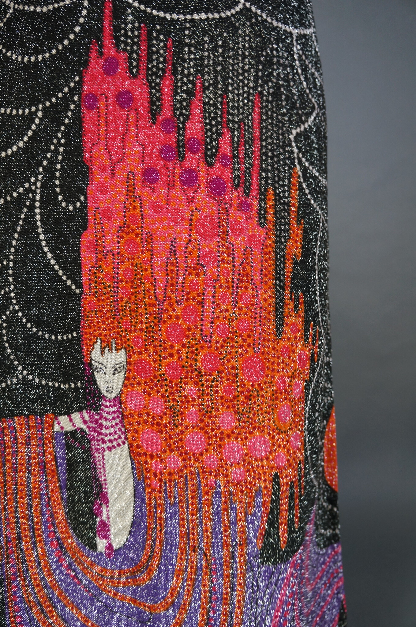 70s Maxi Glitter Dress Jolene