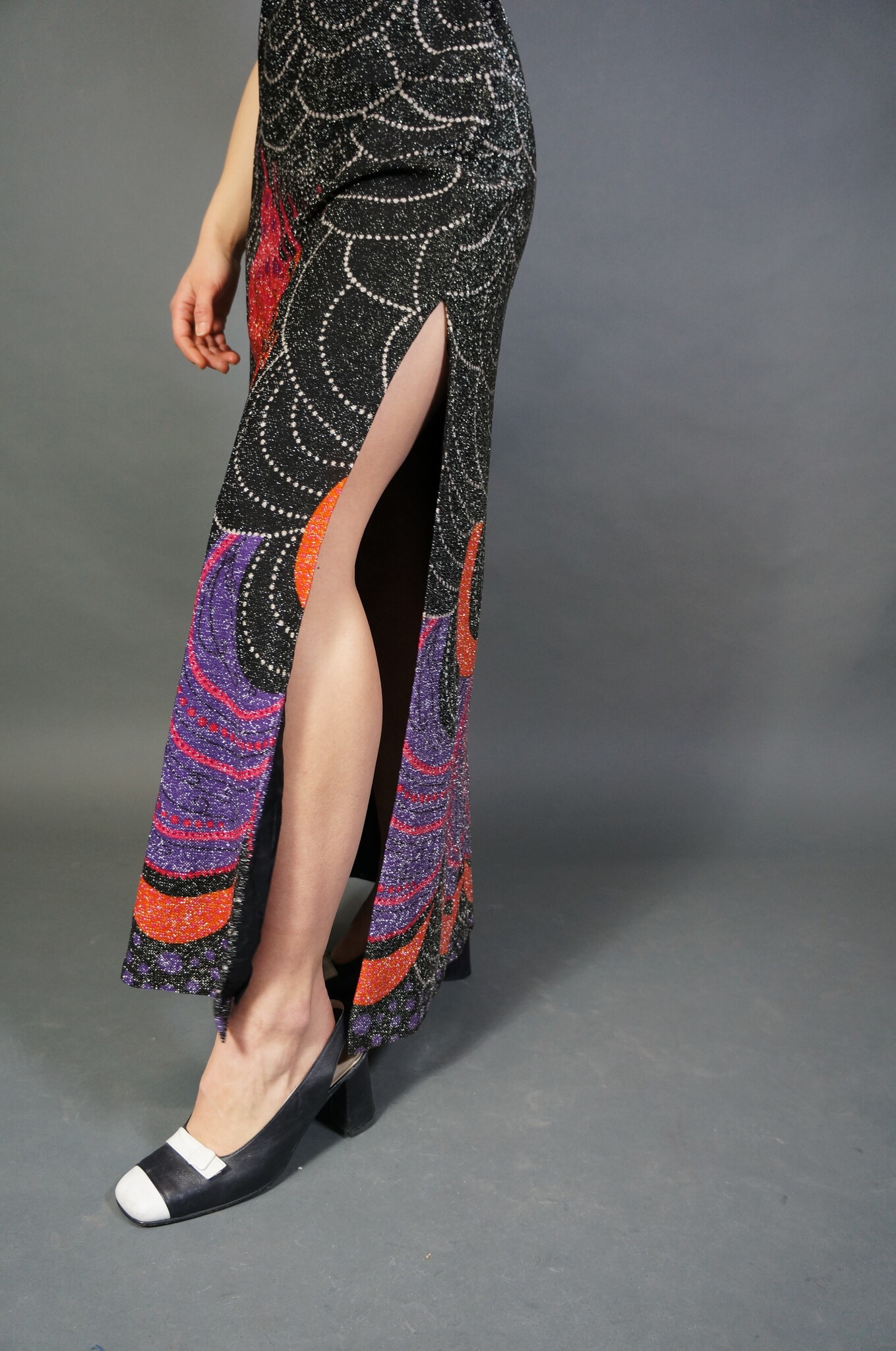 70s Maxi Glitter Dress Jolene